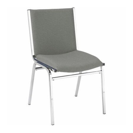Kfi KFI Stack Chair - Armless - Fabric - 2" thick Seat Gray Fabric 420CH-1501 GREY FABRIC